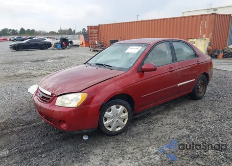 2004 Kia Spectra Ex/Lx из США, поврежденный, VIN KNAFE121045012761